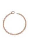 Shay 18kt Rose Gold Baby Diamond Link Bracelet In Pink