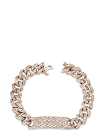Shay 18kt Rose Gold Essential Diamond Bracelet In Pink