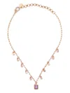 Shay 18kt Rose Gold Pink Sapphire Choker Necklace In 金色