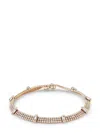 Shay 18kt Rose Gold Tripe Thread Diamond Bracelet In Rosa