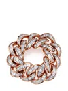Shay 18kt White Gold Essential Link Diamond Ring In Pink