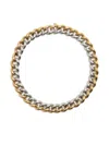 Shay 18kt Yellow And White Gold Medium Two-tone Link Bracelet In Silver