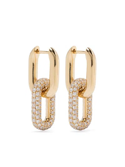 SHAY 18KT YELLOW GOLD DIAMOND HOOP EARRINGS