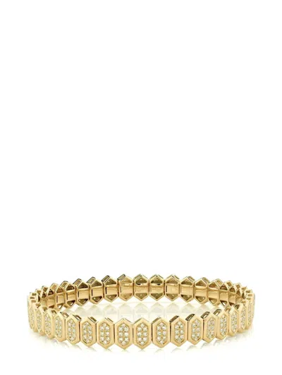 Shay 18kt Yellow Gold Hexagon Diamond Bracelet