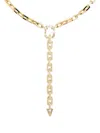 Shay 18kt Yellow Gold Mini Deco Diamond Lariat Necklace In Gold