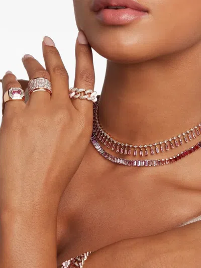 Shay Championship Embellished Ring In Pink