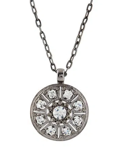 Pre-owned Shay Crystal Pendant Necklace, 27" In Multi