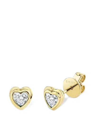 Shay Diamond Heart Earrings In Gold