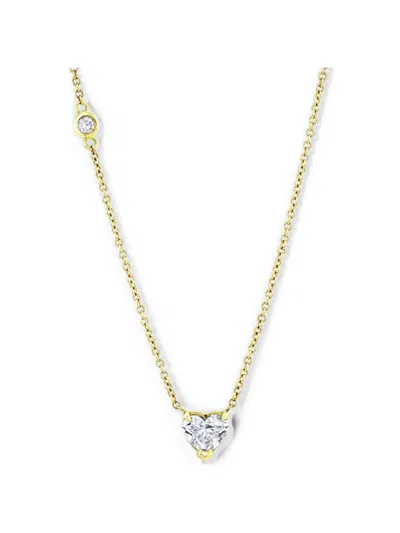 Shay Diamond Heart Necklace In Gold