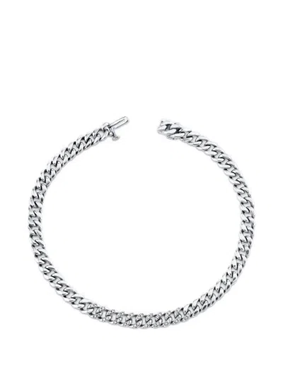 Shay Diamond Mini Flat Link Chain Bracelet In Metallic