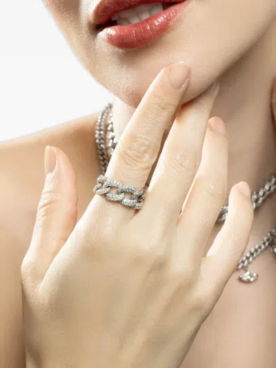 Shay Diamond Pavé Link Ring In Gold