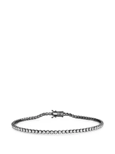 Shay Diamond Single Line Thread Bracelet In Gray
