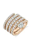 Shay Diamond Stackable Heart Ring In Green
