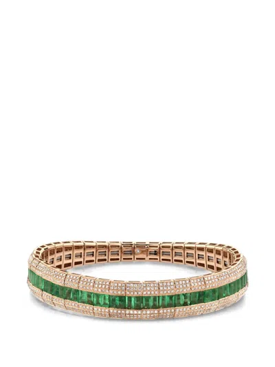 Shay Emerald And Diamond Bracelet In Multi