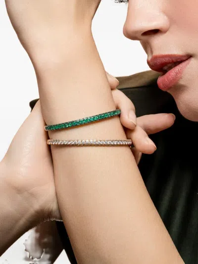 Shay Emerald Bangle In Brown