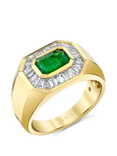 Shay Emerald Diamond Championship Ring In Gold