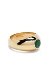Shay Emerald Signet Ring In Gold