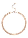 Shay Full Pave Link Necklace In Gold