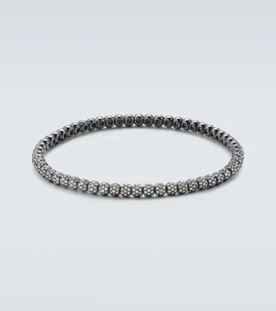 Shay Jewelry 18kt Gold Bracelet With Diamonds In Black