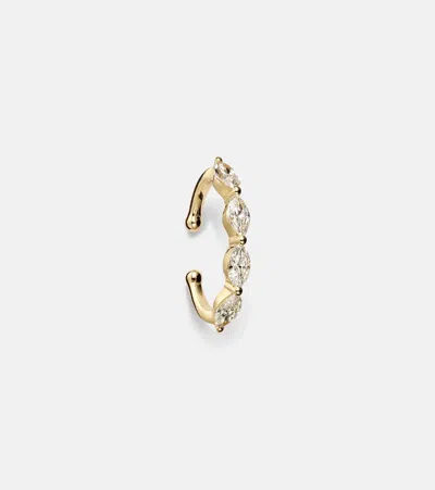 Shay Jewelry 18kt Gold Ear Cuff With Diamonds