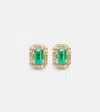 Shay Jewelry 18kt Gold Earrings With Emeralds And Diamonds