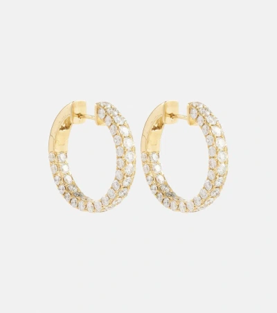 Shay Jewelry 18kt Gold Hoop Earrings With Diamonds