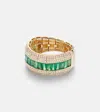 Shay Jewelry 18kt Gold Ring With Emeralds And Diamonds