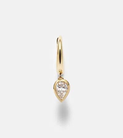 Shay Jewelry 18kt Gold Single Huggie With Diamonds