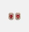 Shay Jewelry 18kt Rose Gold Earrings With Rubies And Diamonds