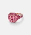 Shay Jewelry 18kt Rose Gold Pinky Ring With Ruby