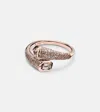 Shay Jewelry 18kt Rose Gold Ring With Diamonds In Gold