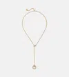 Shay Jewelry Orbit Lariat 18kt Gold Necklace With Diamonds In Gold