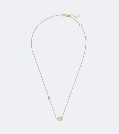 Shay Jewelry Petite East West Fancy 18kt Gold Pendant Necklace With Diamonds
