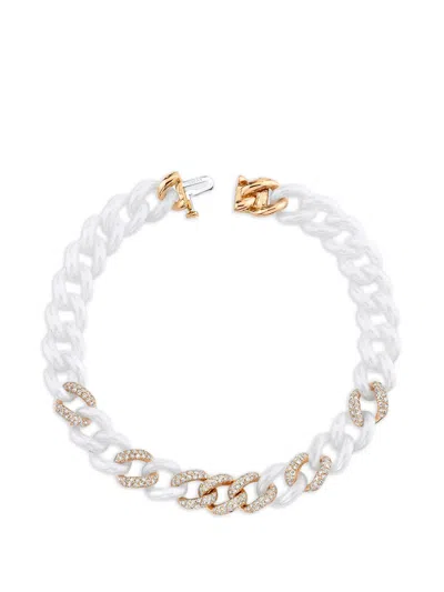 Shay Medium Diamond Cable-link Bracelet In Multi