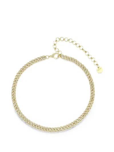 Shay Mini Link Diamond Necklace In Gold