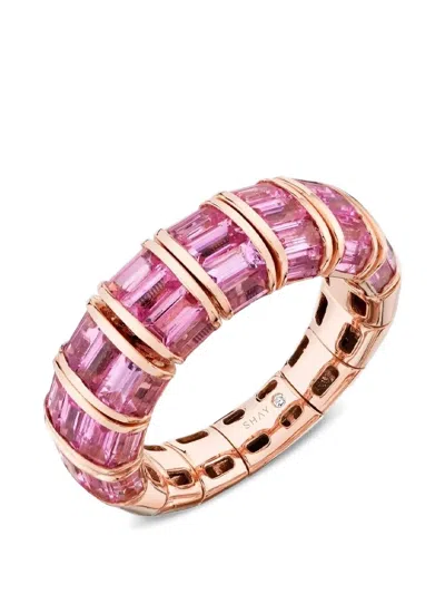 Shay Pink Sapphire Flexible Ring In Gold