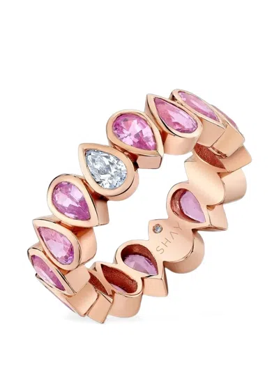 Shay Pink-sapphire And Diamond Ring In Gold