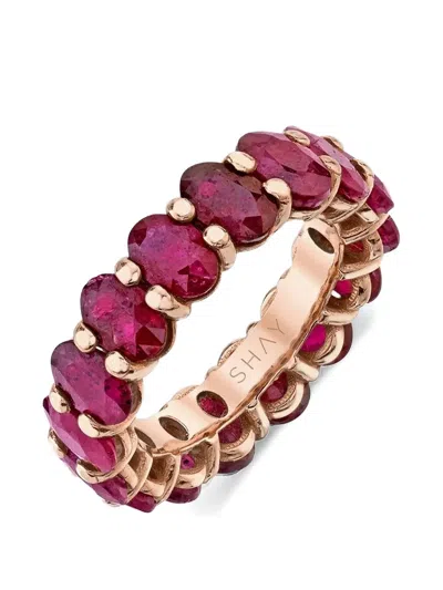 Shay Ruby Eternity Band Ring In Brown