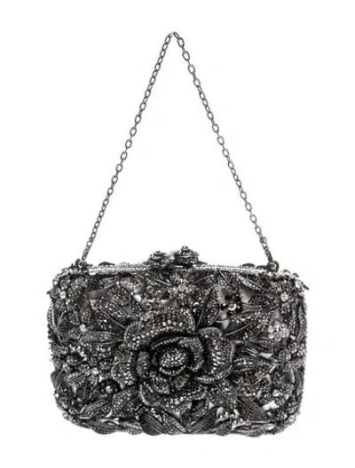 Pre-owned Shay Sequins Evening Bag In Grey