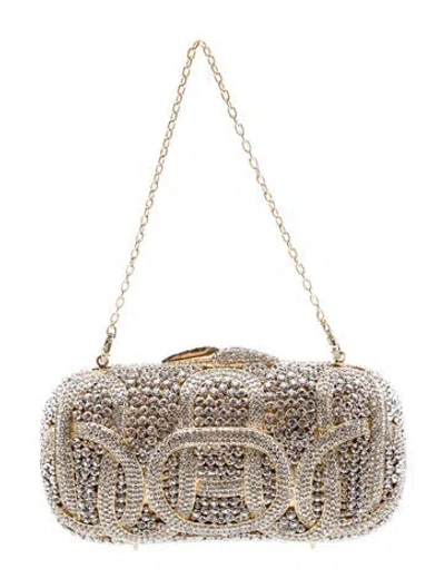 Pre-owned Shay Sequins Evening Bag In Neutrals
