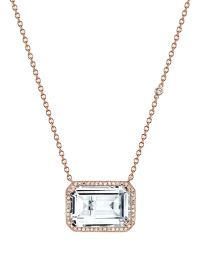 Shay Topaz And Diamond Necklace In Gold