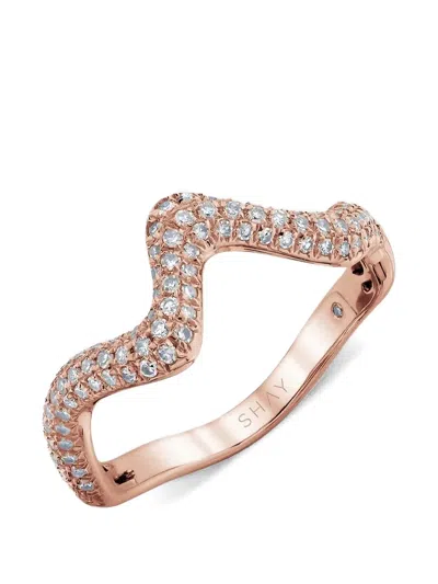 Shay Wave Diamond Ring In Gold