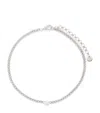 Shay White Gold And Diamond Baby Link Choker Necklace In White