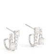 Shay White Gold And Diamond Double Stick Stud Earrings In White