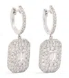 Shay White Gold And Diamond New Modern Drop Earrings In White