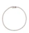 Shay White Gold And Diamond Single Line Thread Bracelet In White