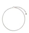 Shay White Gold And Diamond Threads Tennis Choker In White