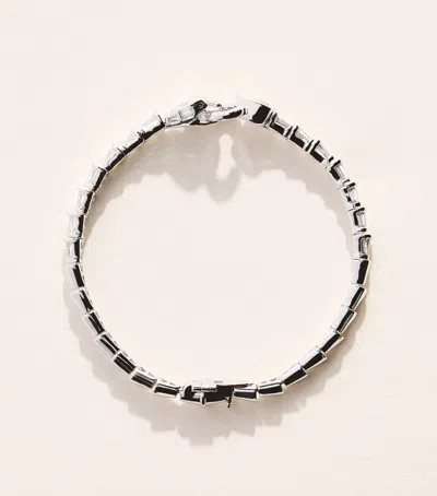 Shay White Gold, Diamond And Garnet Serpentine Bracelet