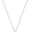 Shay Yellow Gold And Diamond Bezel Necklace In Gold