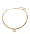Shay Yellow Gold And Diamond Floating Bezel Necklace In Gold